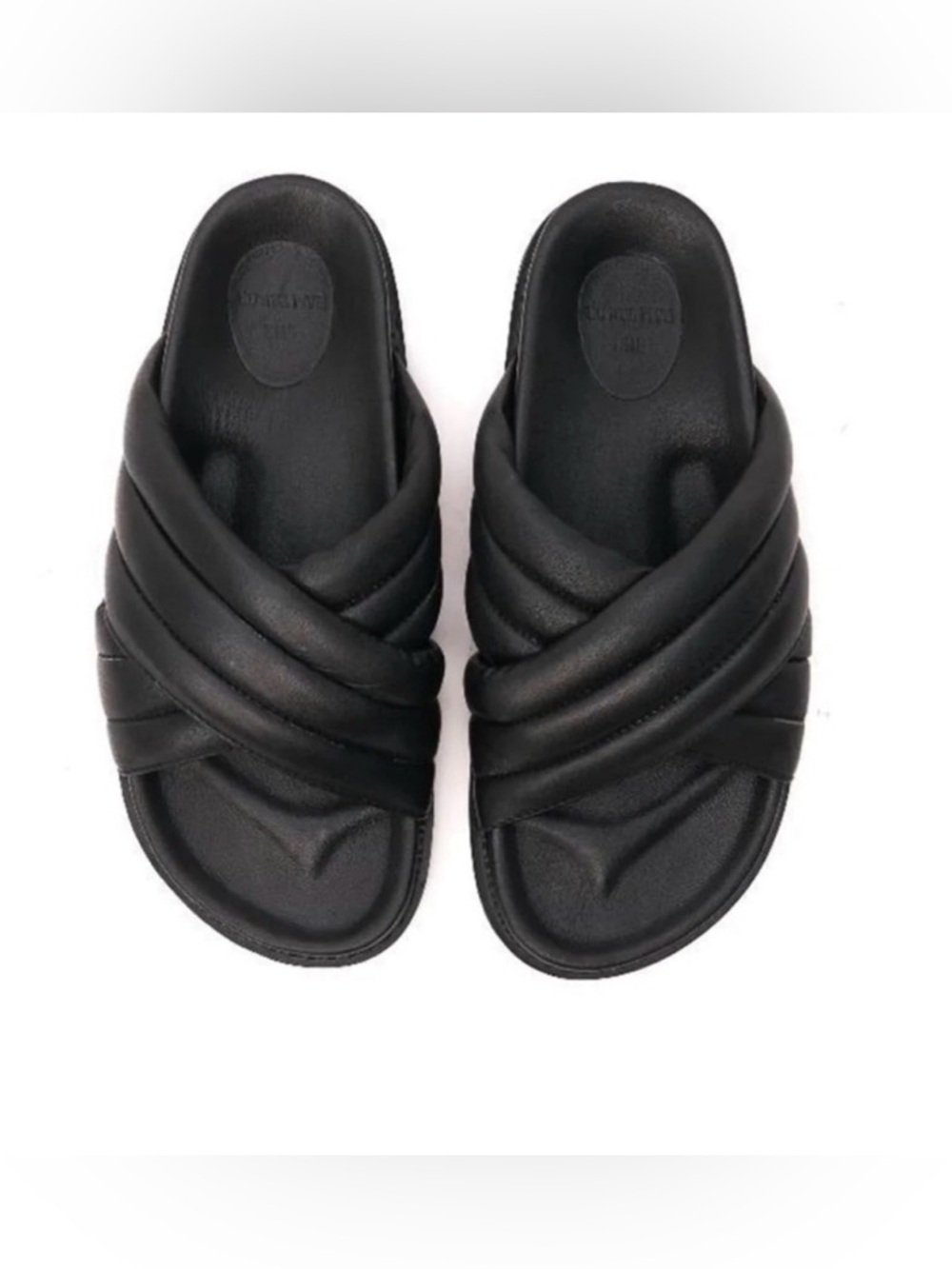The Bali Tailor Oska Black Slide Sandals 39